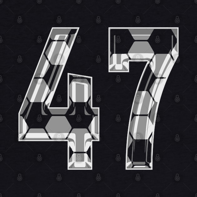 Soccer Number 47 Soccer Jersey #47 Soccer Mom Player Fan by TeeCreations